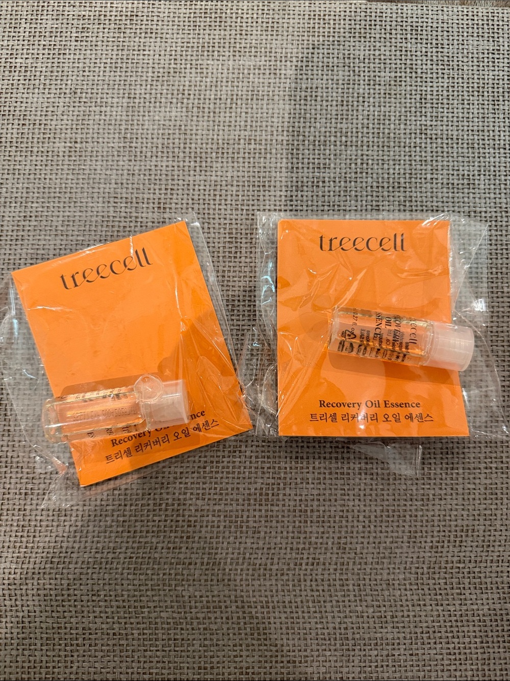 TREECELL Recovery Oil Essence KOREAN HAIRCARE TRAVEL SIZE includes 2 8ml bottles